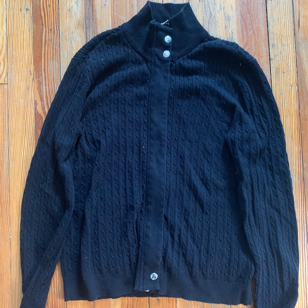 Ralph Lauren Women’s Black Zipper Sweater